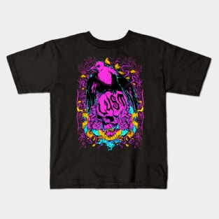 eagle on skull Kids T-Shirt